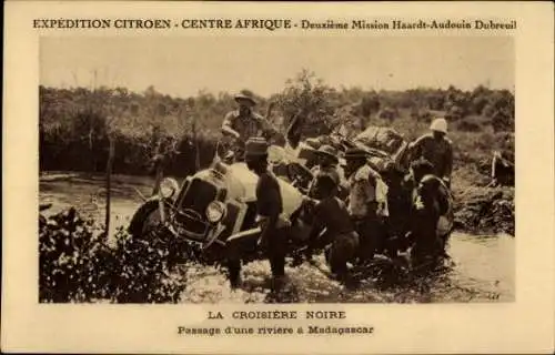 Ak Madagascar, Citroen Expedition, La Croisiere Noire, Mission Haardt Audouin Dubreuil