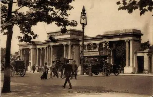 Ak London City England, Hyde Park Corner