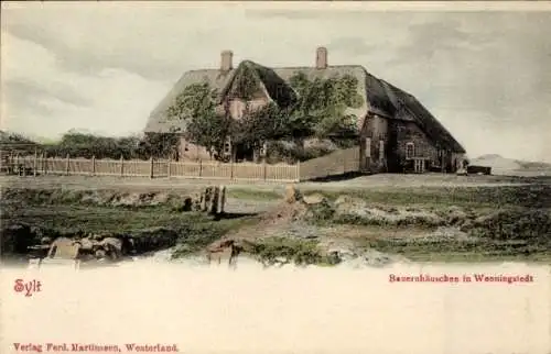 Ak Wenningstedt auf Sylt, Bauernhäuschen