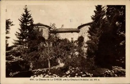 Ak Le Cheylard Ardèche, das Chateau de la Cheze