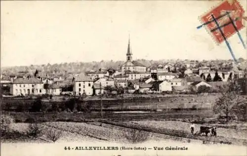 Ak Aillevillers Haute Saône, Gesamtansicht