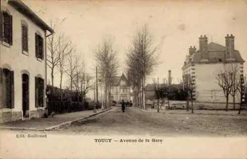 Ak Toucy Yonne, Avenue de la Gare