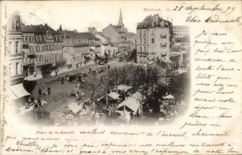 Ak Belfort Beffert Beffort Territoire de Belfort, Place de la Bascule