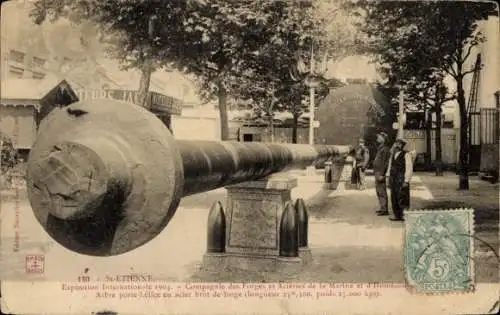 Ak St-Etienne Loire, Internationale Ausstellung 1904, Compagnie des Forges et Acieres