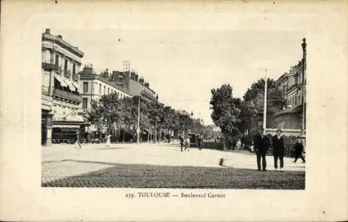 Ak Toulouse Haute Garonne, Boulevard Carnot