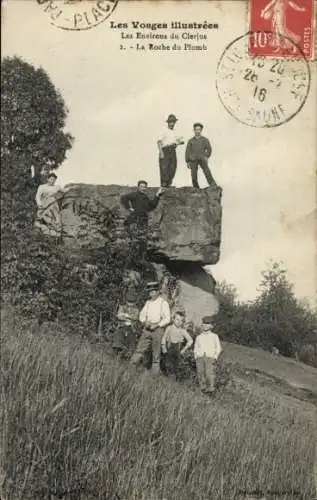 Ak Le Clerjus Vosges, der Felsen aus Blei