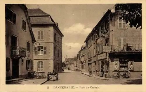Ak Dannemarie Dammerkirch Elsass Haut Rhin, Rue de Cernay