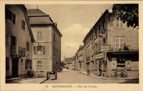 Ak Dannemarie Dammerkirch Elsass Haut Rhin, Rue de Cernay