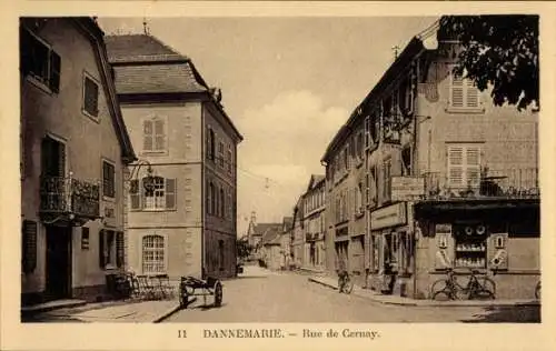 Ak Dannemarie Dammerkirch Elsass Haut Rhin, Rue de Cernay