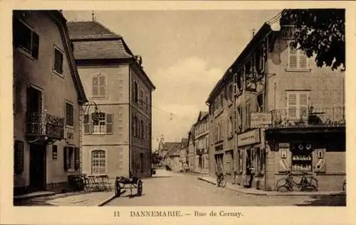 Ak Dannemarie Dammerkirch Elsass Haut Rhin, Rue de Cernay