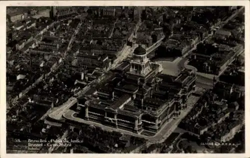 Ak Brüssel Brüssel, Justizpalast, Luftbild