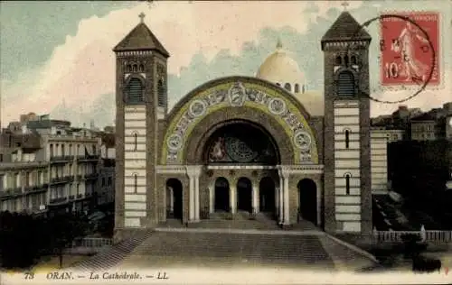 Ak Oran Algerien, Kathedrale