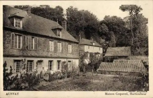 Ak Auffay Seine-Maritime, Maison Coquerel, Gärtner
