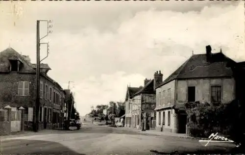 Ak Bréauté Seine Maritime, Route de Goderville