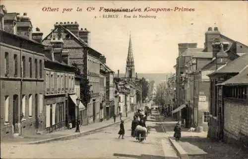 Ak Elbeuf Seine-Maritime, Rue du Neubourg