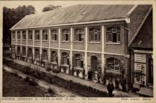 Ak Criel-sur-Mer Seine Maritime, Schulkolonie, Wohnheim