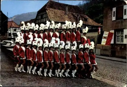 Ak Andlau Elsass Bas Rhin, Societe des Majorettes