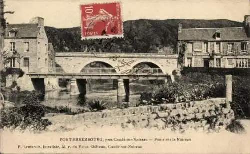 Ak Pont Errembourg Calvados, Brücken am Noireau