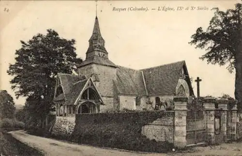 Ak Rocques Calvados, Kirche