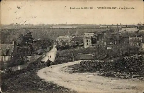 Ak Pontécoulant Calvados, Gesamtansicht