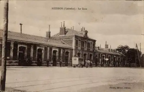 Ak Mézidon Calvados, Gare