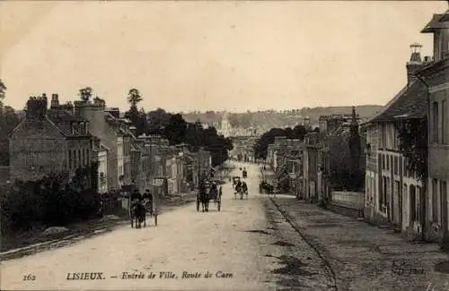 Ak Lisieux-Calvados, Stadteingang, Route de Caen