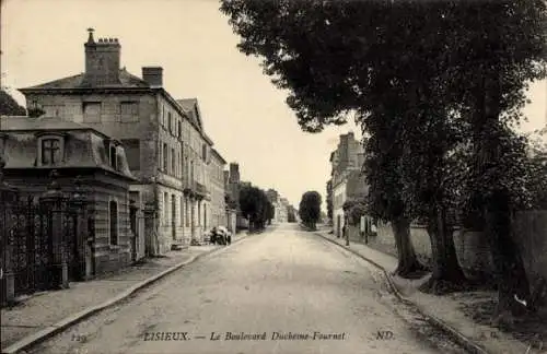 Ak Lisieux-Calvados, Boulevard Duchesne Fournet