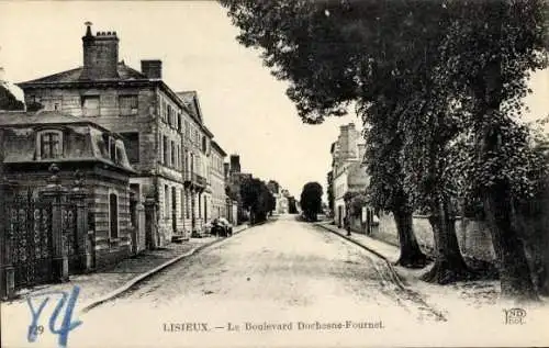 Ak Lisieux-Calvados, Boulevard Duchesne Fournet