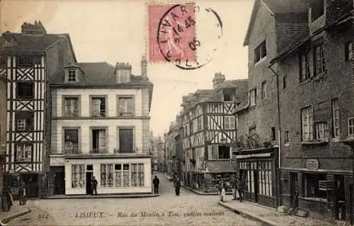 Ak Lisieux-Calvados, Rue du Moulin à Tan, Häuser