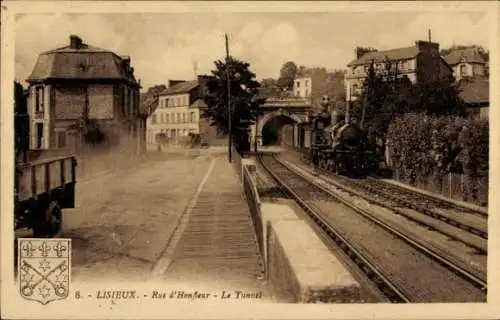 Ak Lisieux-Calvados, Rue d’Honfleur, Tunnel
