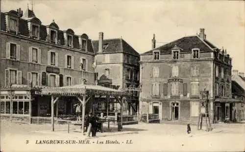 Ak Langrune sur Mer Calvados, Die Hotels