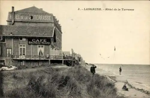 Ak Langrune sur Mer Calvados, Hotel de la Terrasse