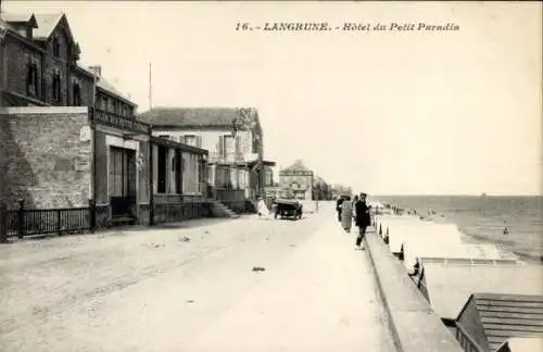 Ak Langrune sur Mer Calvados, Hotel du Petit Paradis