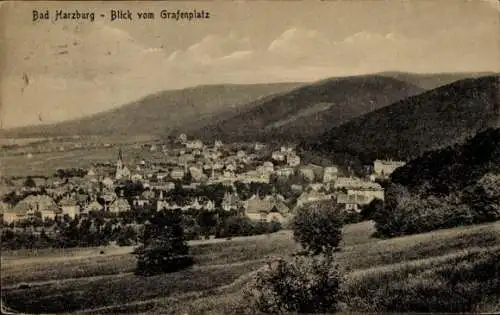 Ak Bad Harzburg am Harz, Blick vom Grafenplatz