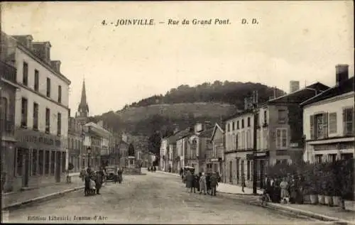 Ak Joinville Haute Marne, Rue du Grand Pont