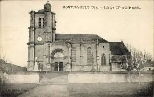 Ak Montjavoult Oise, Kirche