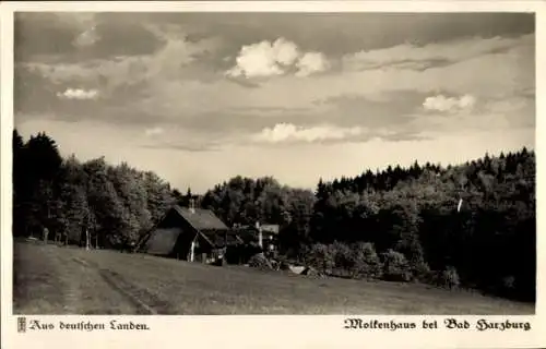 Ak Bad Harzburg am Harz, Molkenhaus von der Wiese aus