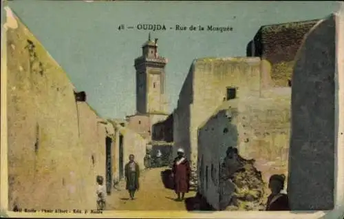 Ak Oudjda Oujda Marokko, Rue de la Mosquee