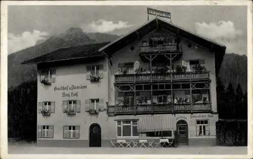 Ak Oberammergau, Gasthof und Pension Bay. Hof
