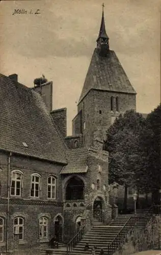 Ak Mölln im Herzogtum Lauenburg, Turm, Treppen