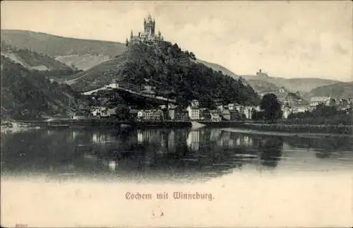 Ak Cochem an der Mosel, Teilansicht, Winneburg