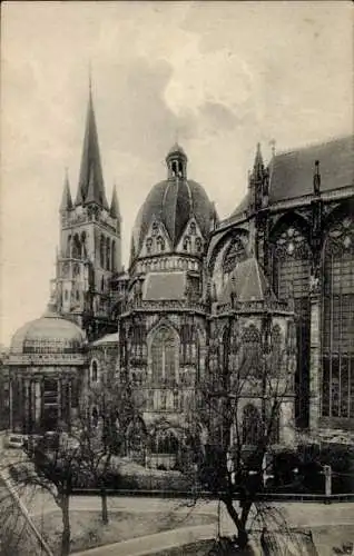 Ak Aachen in Nordrhein Westfalen, Kaiser-Dom, Turm, Südseite, ungarische Kapelle, Octogon