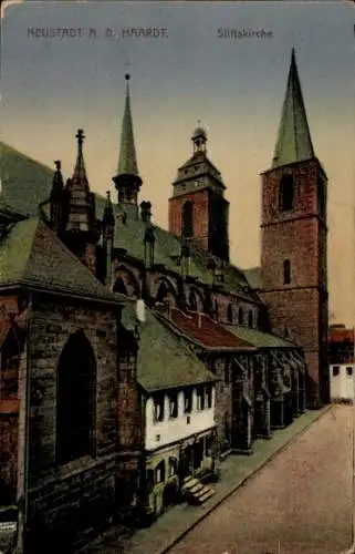 Ak Neustadt an der Haardt Neustadt an der Weinstraße, Stiftskirche