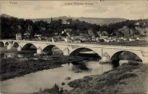Ak Trier an der Mosel, Kaiser Wilhelm-Brücke