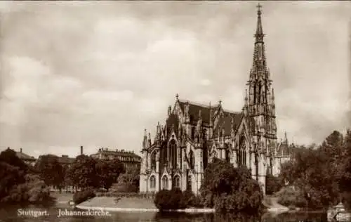 Ak Stuttgart in Württemberg, Johanneskirche