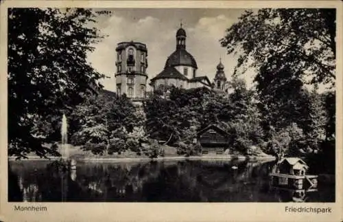 Ak Mannheim in Baden, Friedrichspark, Türme