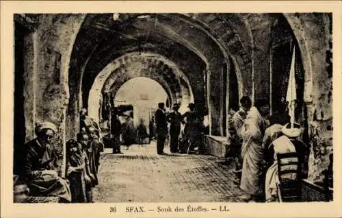 Ak Sfax Tunesien, Stoff-Souk