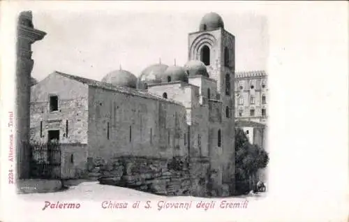 Ak Palermo Sizilien Sicilia Italien, Chiesa di S. Giovanni degli Eremiti