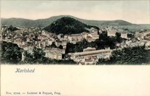 Ak Karlovy Vary Karlsbad Stadt, Gesamtansicht