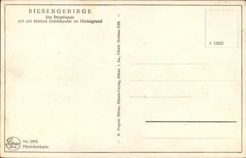 Ak Spindlermühle Region Königgrätz Riesengebirge, Peterbaude